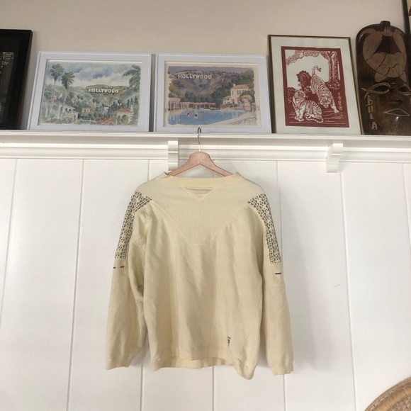 American Vintage Sweaters - ▪️yellow ski sweater▪️skiiing snowing aspen vail